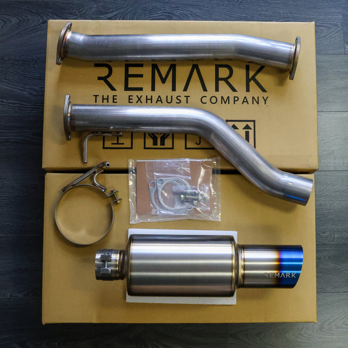 R1-Spec Y-Back Exhaust Titanium Muffler - Nissan 370Z (2009-2021)