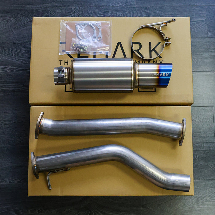 R1-Spec Y-Back Exhaust Titanium Muffler - Nissan 370Z (2009-2021)