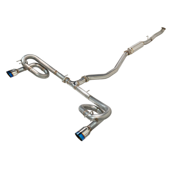 Link Loop Catback Exhaust - Honda Civic EX / Touring FE1 [2022+] w/ OEM Honda Si Exhaust Trim Panels - 4