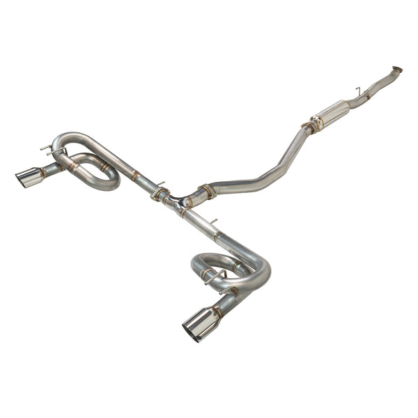 Link Loop Catback Exhaust - Honda Civic EX / Touring FE1 [2022+] w/ OEM Honda Si Exhaust Trim Panels - 3