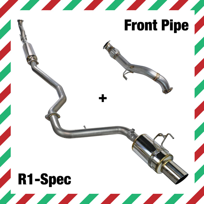 COMBO: R1-Spec Catback Exhaust PLUS Front Over Pipe - Honda Civic Si FE1 [2022+] CHRISTMAS SALE