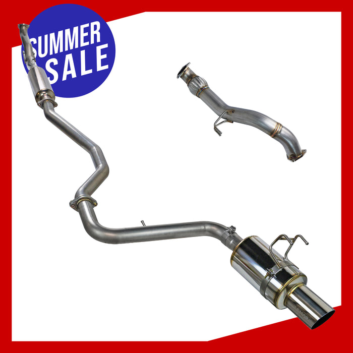 COMBO: R1-Spec Catback Exhaust PLUS Front Over Pipe - Honda Civic Si FE1 [2022+] Summer Sale