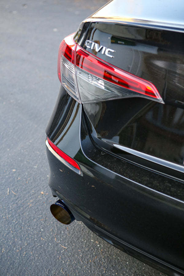Link Loop Catback Exhaust - Honda Civic EX / Touring FE1 [2022+] w/ OEM Honda Si Exhaust Trim Panels - 7