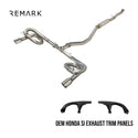 Link Loop Catback Exhaust - Honda Civic EX / Touring FE1 [2022+] w/ OEM Honda Si Exhaust Trim Panels - 1