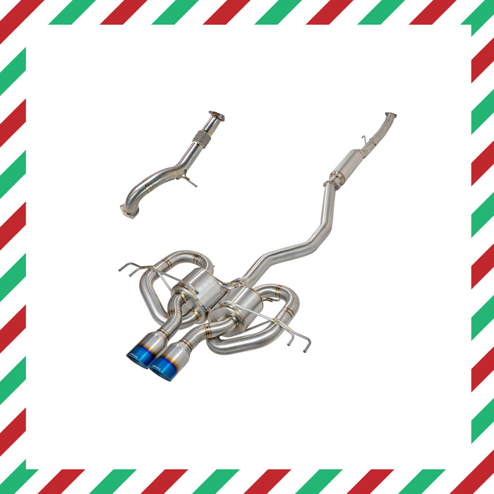 Link Loop TITANIUM Catback + Front Pipe - Honda Civic Type R FK8 [2017-2021] CHRISTMAS SALE