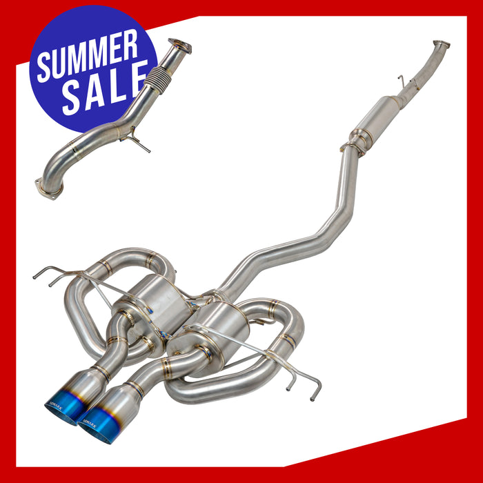 Link Loop TITANIUM Catback + Front Pipe - Honda Civic Type R FK8 [2017-2021] Summer Sale