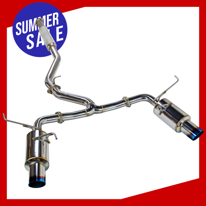 R1-Spec Dual w/ Resonator Catback Exhaust - Subaru WRX VB [2022+] Summer Sale