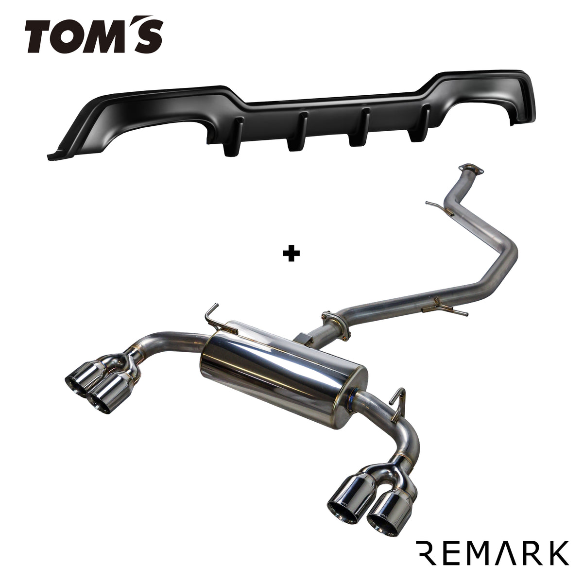 Sports Touring Exhaust Quiet Spec + TOM'S Racing Rear Diffuser Kit - T ...