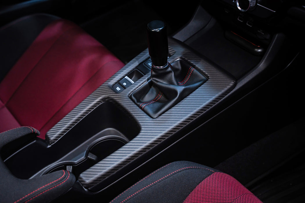 r.m.k Design Carbon Fiber Center Console Panel - Honda Civic Manual Trans. [2022+]