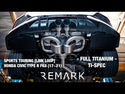 Link Loop TITANIUM Catback + Front Pipe - Honda Civic Type R FK8 [2017-2021] - 3