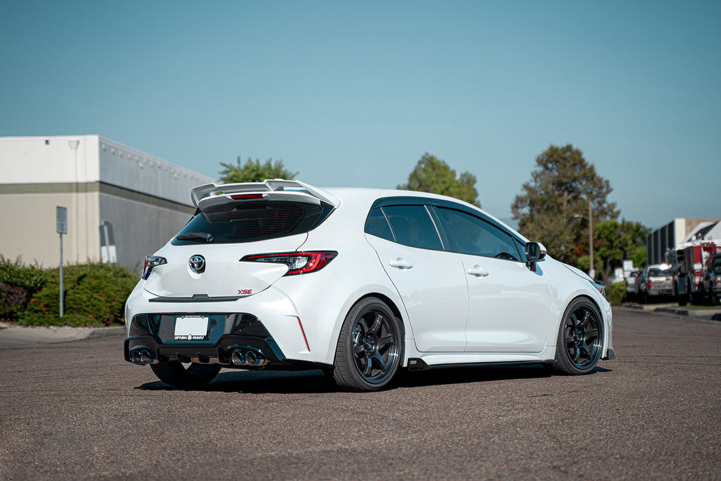 Sports Touring Exhaust [Quad-Exit] + TOM'S Racing Rear Diffuser Kit - Toyota Corolla Hatchback (2023+)