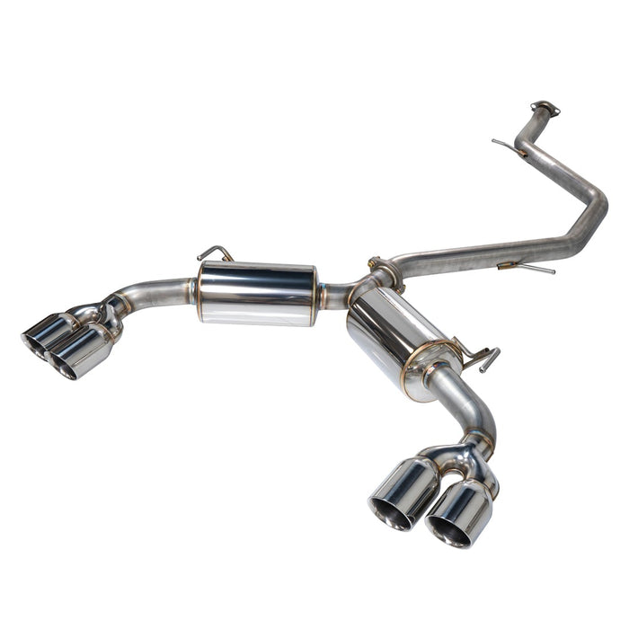Sports Touring Exhaust [Quad-Exit] + TOM'S Racing Rear Diffuser Kit - Toyota Corolla Hatchback (2019~2022)