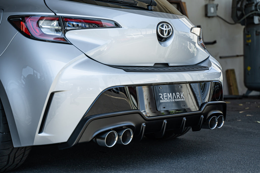 Sports Touring Exhaust [Quad-Exit] + TOM'S Racing Rear Diffuser Kit - Toyota Corolla Hatchback (2019~2022)