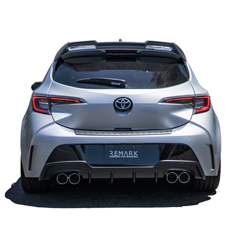 Sports Touring Exhaust [Quad-Exit] + TOM'S Racing Rear Diffuser Kit - Toyota Corolla Hatchback (2019~2022) - 0