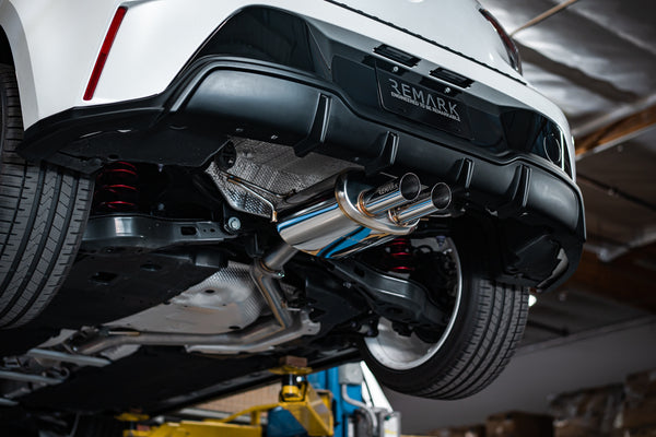 Catback Exhaust (Center-Dual) + TOM'S Racing Rear Diffuser [No-Exhaust Outlet] - Toyota Corolla Hatchback (2019~2022) - 6