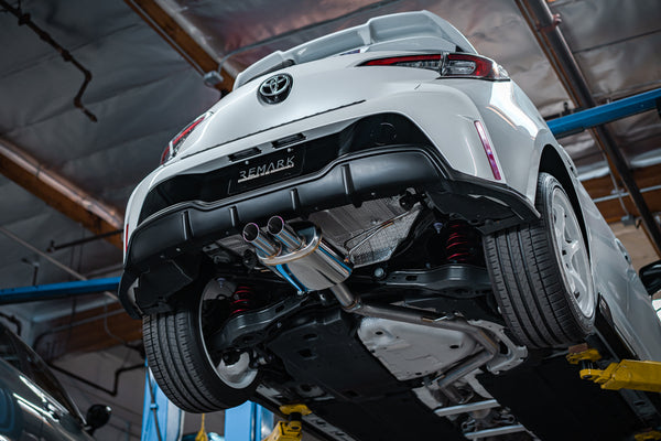 Catback Exhaust (Center-Dual) + TOM'S Racing Rear Diffuser [No-Exhaust Outlet] - Toyota Corolla Hatchback (2019~2022) - 5