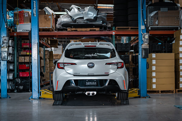 Catback Exhaust (Center-Dual) + TOM'S Racing Rear Diffuser [No-Exhaust Outlet] - Toyota Corolla Hatchback (2019~2022) - 7