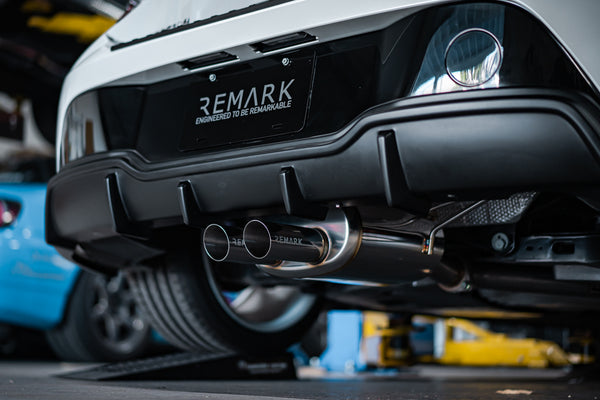 Catback Exhaust (Center-Dual) + TOM'S Racing Rear Diffuser [No-Exhaust Outlet] - Toyota Corolla Hatchback (2019~2022) - 8
