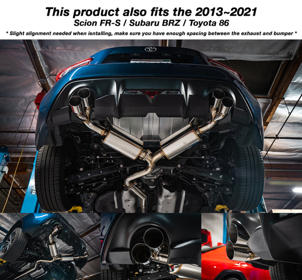 Sports Touring Exhaust [Quad-Exit] - Toyota GR86 / Subaru BRZ [2022+] & Scion FR-S / Toyota 86 / Subaru BRZ (13-21) - 14