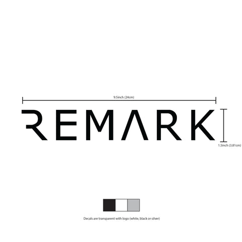 Buy silver REMARK Logo Decals