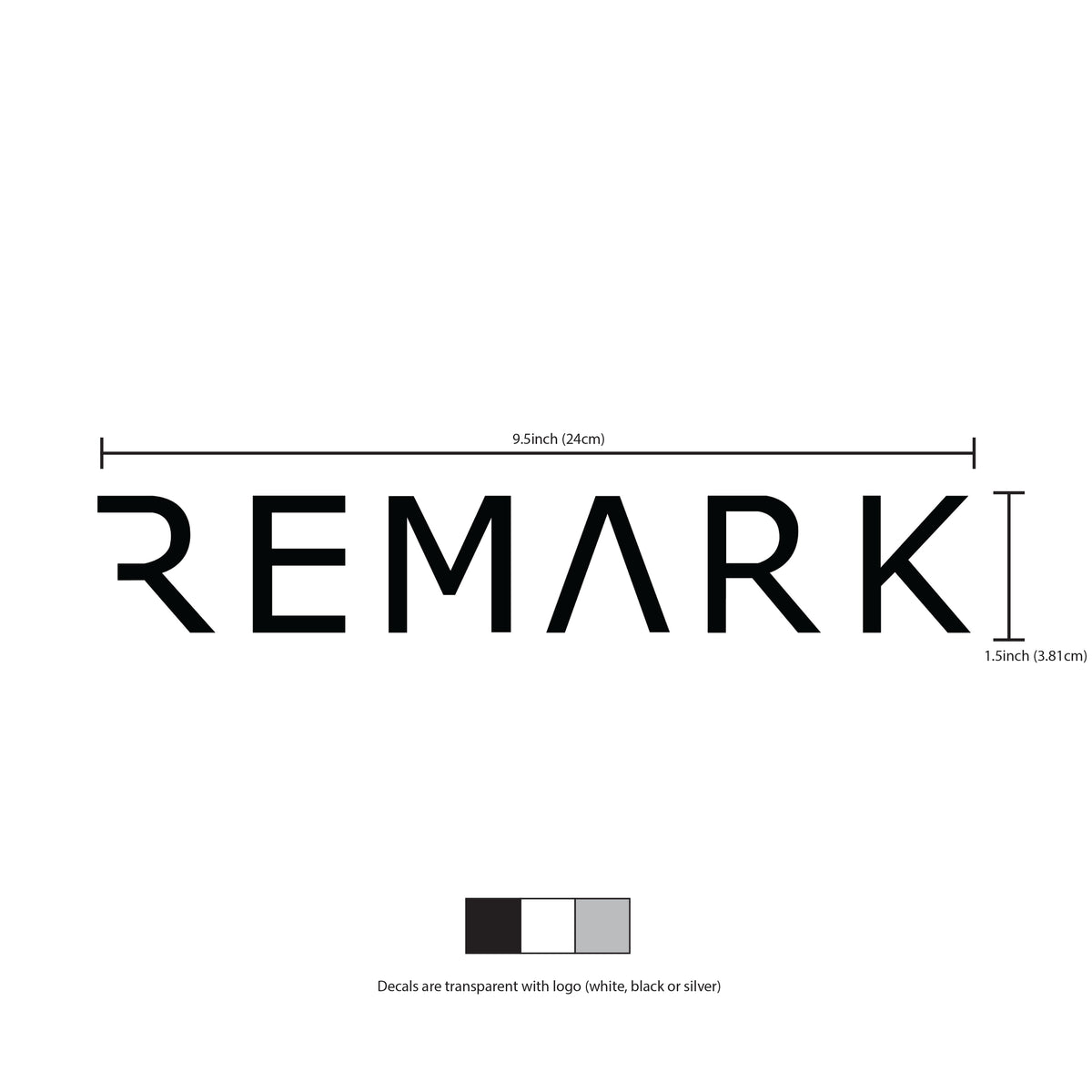 Remark Name REMARK Logo Decals — REMARK USA