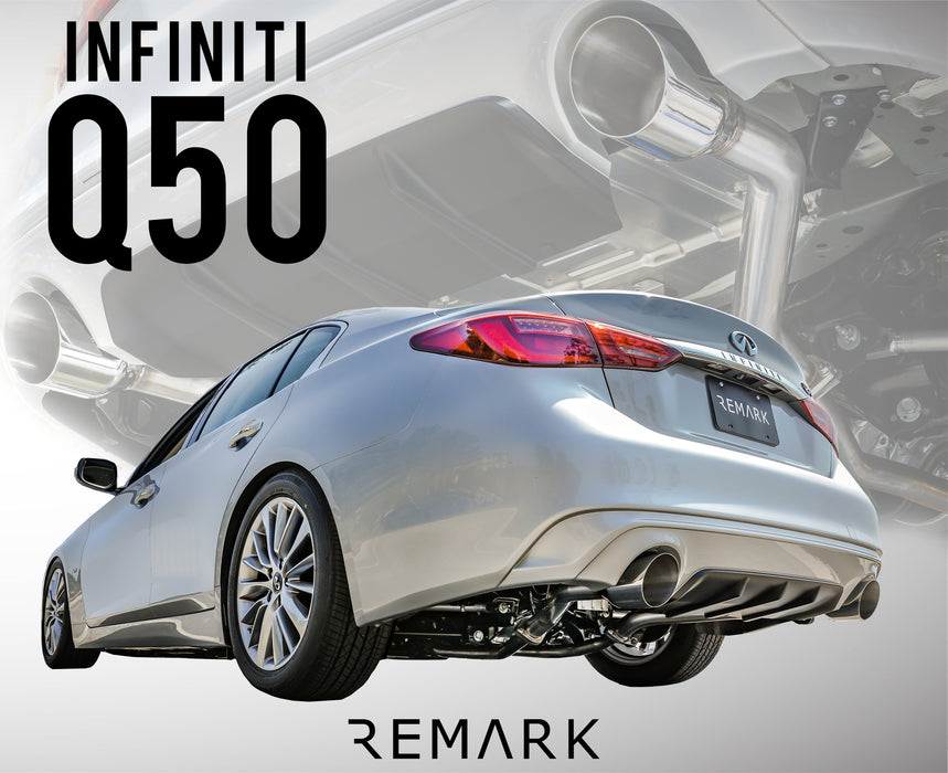 Axleback Muffler Delete for Infiniti Q50 2014+,Infiniti Exhaust - REMARK
